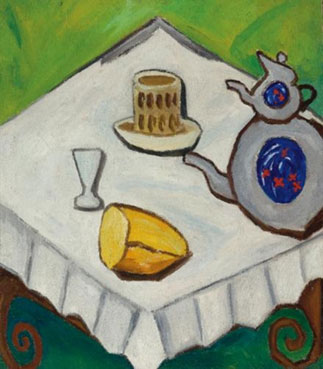 Still life in a tavern in a minor key