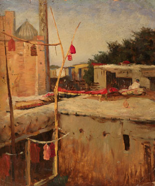 Asian courtyard