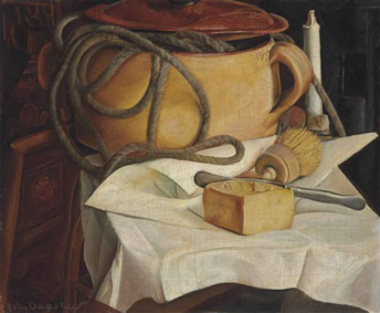 Still life with candle