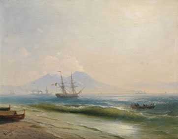 View of Mount Vesuvius