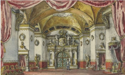 Stage design for La belle au bois Dormant