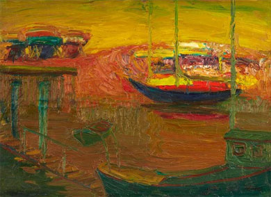 Boat in harbour