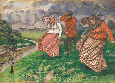Returning from the fields