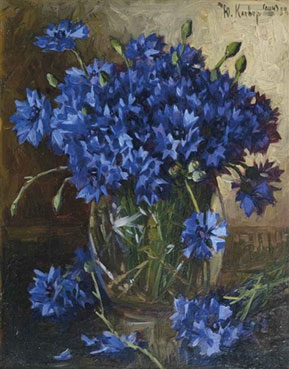 A bouquet of cornflowers