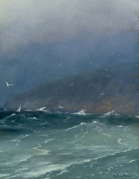Sea near Crimean coast