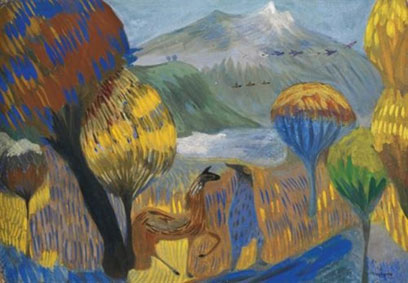 The poet (on the foothills of Aragats)