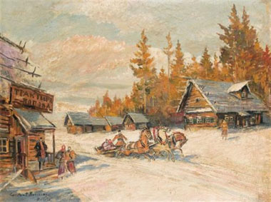 Тройка; На санках