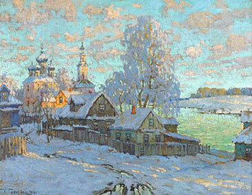 Село взимку