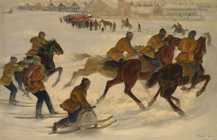Celebration at a collective farm