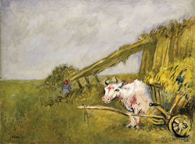 In the field