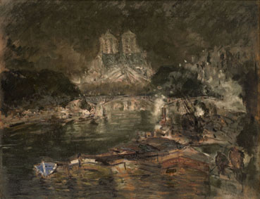 Notre Dame de Paris at night