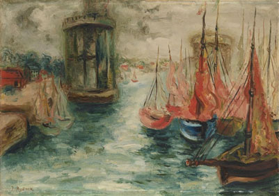 Sailing Boats in a Harbour