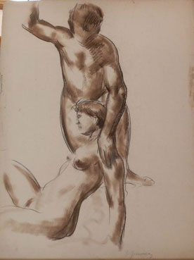 Nu d`homme et de femme