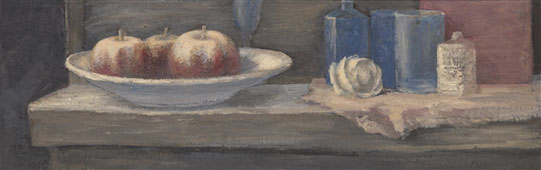 Still life with apples