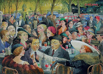 Au café parisien
