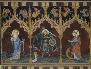 Curtain design for a production of Jeanne D`Arc au Bucher at La Scala