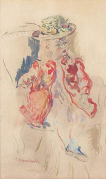 Portrait de la fille de l`artiste