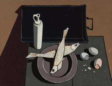 Still life with fish and eggs