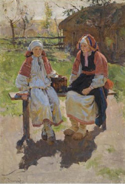 Two peasant girls