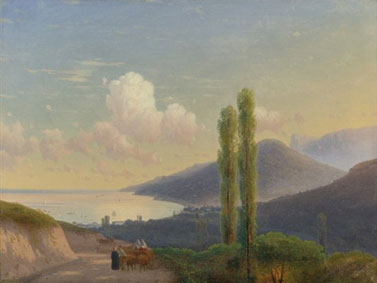 The road to Gurzuf, Crimea