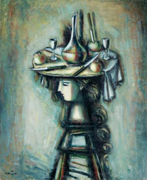 Girl with still life no. 2
