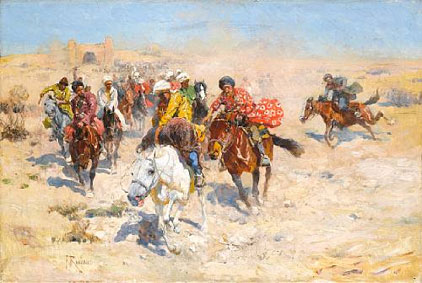 The charge before the gates of Khiva 