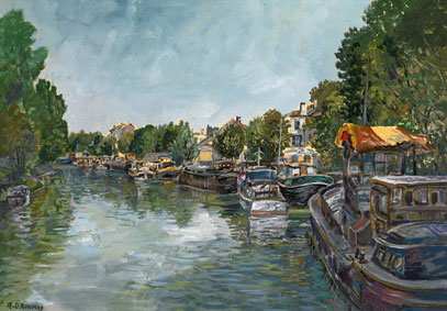 Banks of the Seine in the suburbs