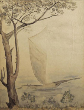 Boat on a lake