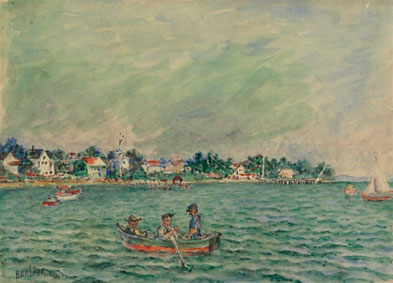 Boating on the lake