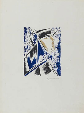 Dans la foret; Portrait de L. Massine