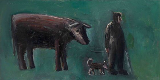 Man with a bull