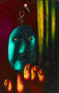 Mask and hand no. 1