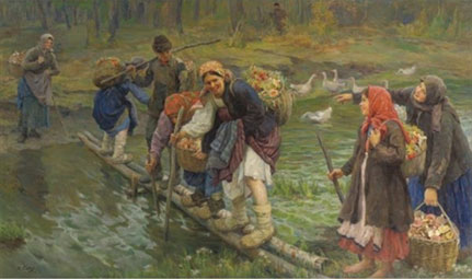 Difficult river crossing