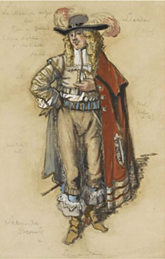 Three costume designs