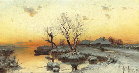 Sunset over the marshes