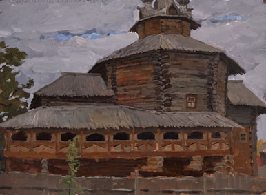 Kostroma. Cathedral of the Holy Mother of God from the Village of Kholm