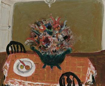 Table with flowers