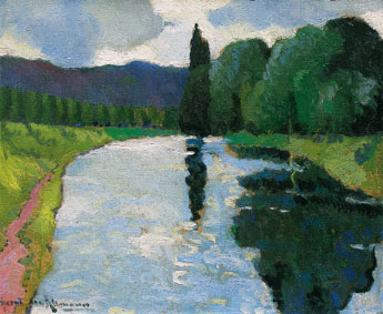 Lac dans la forêt