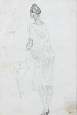 Two female portraits