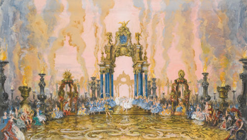 Set design for the marriage of Psyche and Amour