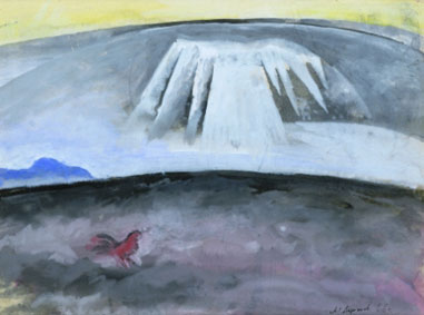 Paysage Au Coq Rouge