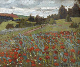 Champ de coquelicots