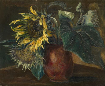 Still life with sunflowers
