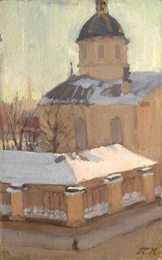 Церковь зимой