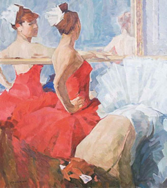By the mirror