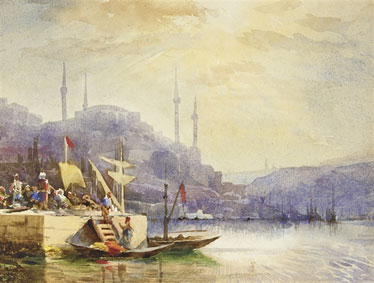 Unloading boats on the Bosphorous