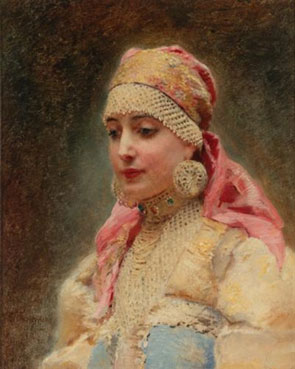 Portrait of a boyarina