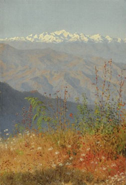 Sunset in the Himalayas