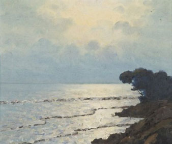 Bord de mer le soir