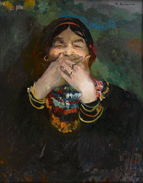 Laughing baba